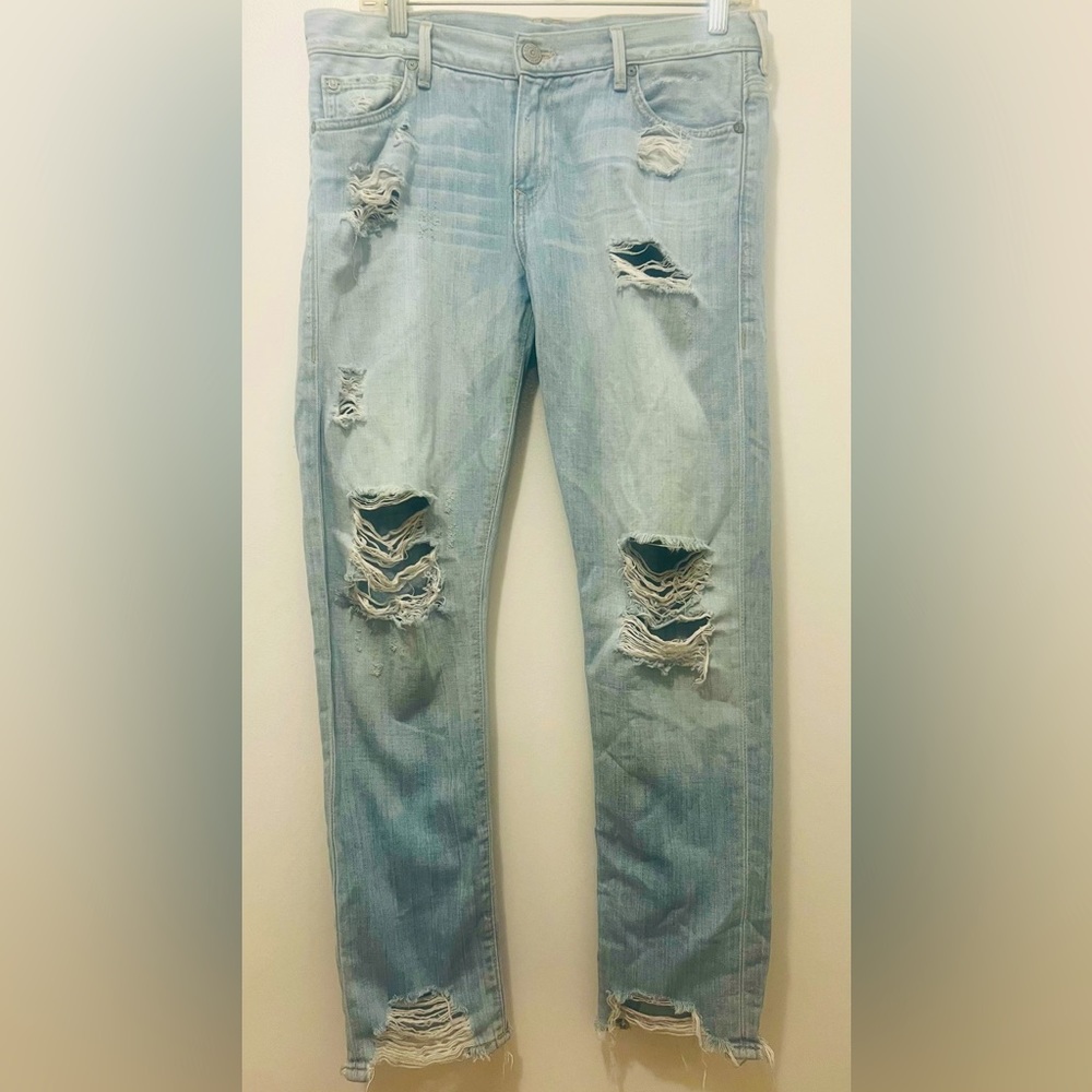 True Religion Distressed Light Denim